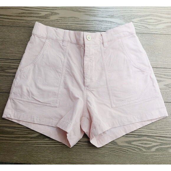 Faherty Shorts 4 Pink Organic Cotton Corduroy Patch Pocket Lightweight - Picture 1 of 10